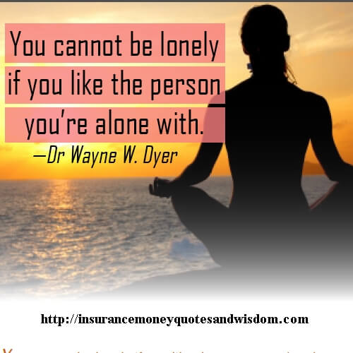You Cannot Be Lonely If You Like The Person